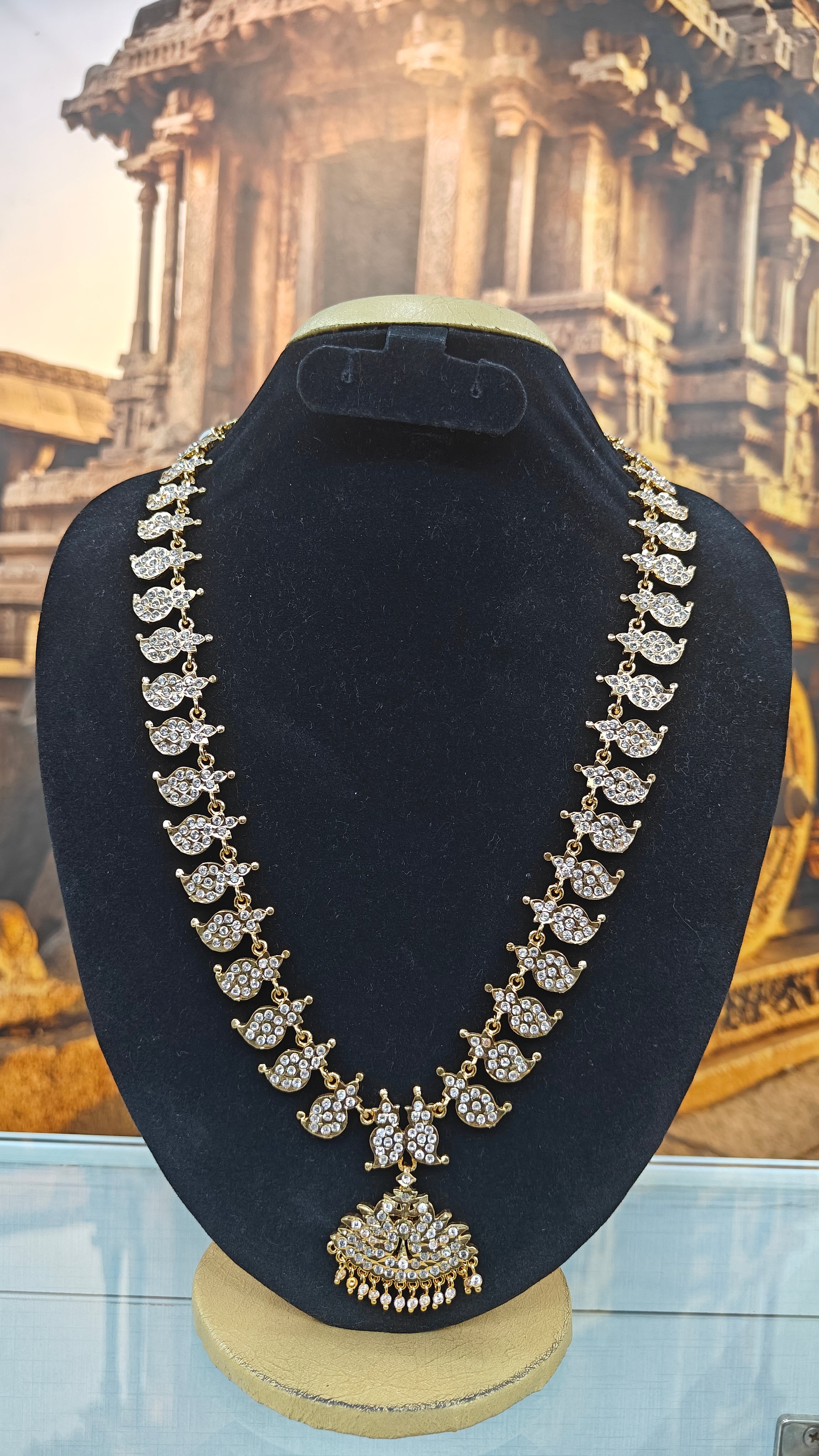 Adige Flexible Super Long Mango necklace