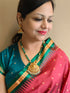 Gold Plated Necklace Set with Green Crystal Mala  0825
