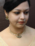 Premium Sayara Collection Trendy Peacock design CZ Short Necklace Set