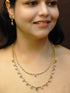 Premium Sayara Collection Two Layered CZ Long Necklace Set