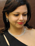 Silver plated/White Gold Plated Premum Trendy Simple CZ Necklace set