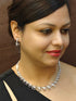 Silver Plated/White Gold Plated Star CZ Necklace Set
