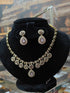 Premium Victorian Pink CZ Choker Necklace Set  0825