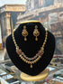 Premium Gold Plated Double Layer CZ Necklace Set  0825