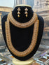 Gold Plated Classic Coorgi with Kasu Necklace Combo Set