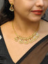 Premium Gold pLated Multi Colour CZ Necklace Set  0825