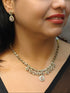 Premium Victorian Pink CZ Choker Necklace Set  0825