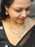 Premium Antique Pastel Double Layer CZ Necklace Set  0825