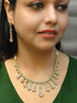 Premium Victorian Pink CZ Choker Necklace Set  0825