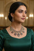 Premium Gold plated Floral CZ Necklace Set
