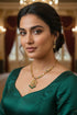 Premium Medium Length Laxmi CZ Necklace Set