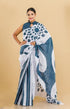 Imported  cotton  Work Saree With  Digital Print Blouse Baglouri silk 16261N