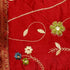 Jaquard red Floral Cushion Cover Size 16 * 16 1 pc
