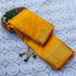 Kanchipuram Mysore Raw Semi-silk saree with Large temple Border 14552N