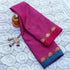 Kanchipuram Mysore Raw Semi-silk saree with Lotus Border 14531N