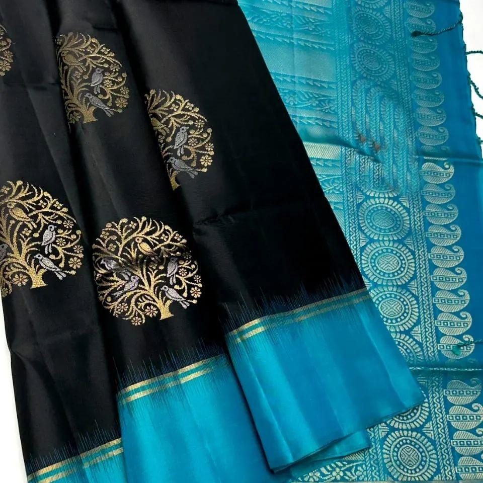 Kanjeevaram Lichi Soft Semi-silk Saree 14602N-1