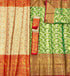 Kanjivaram Silk Saree With Weaving & Contrast Border & Contrast Gold Zari 18476N