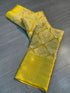 Kanjiviram semi-silk zari weaving with peacock design saree 20934N