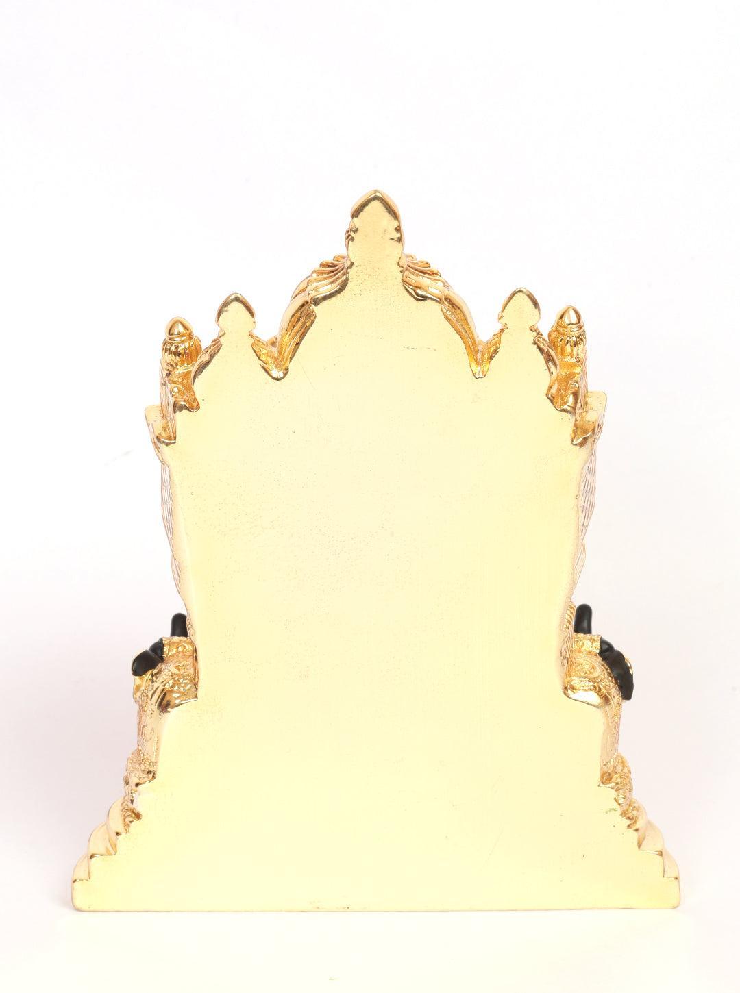 Laxmi Gold Plated Siddhivinayak in the temple exact temple image Marble idol 17cm Height - Griiham