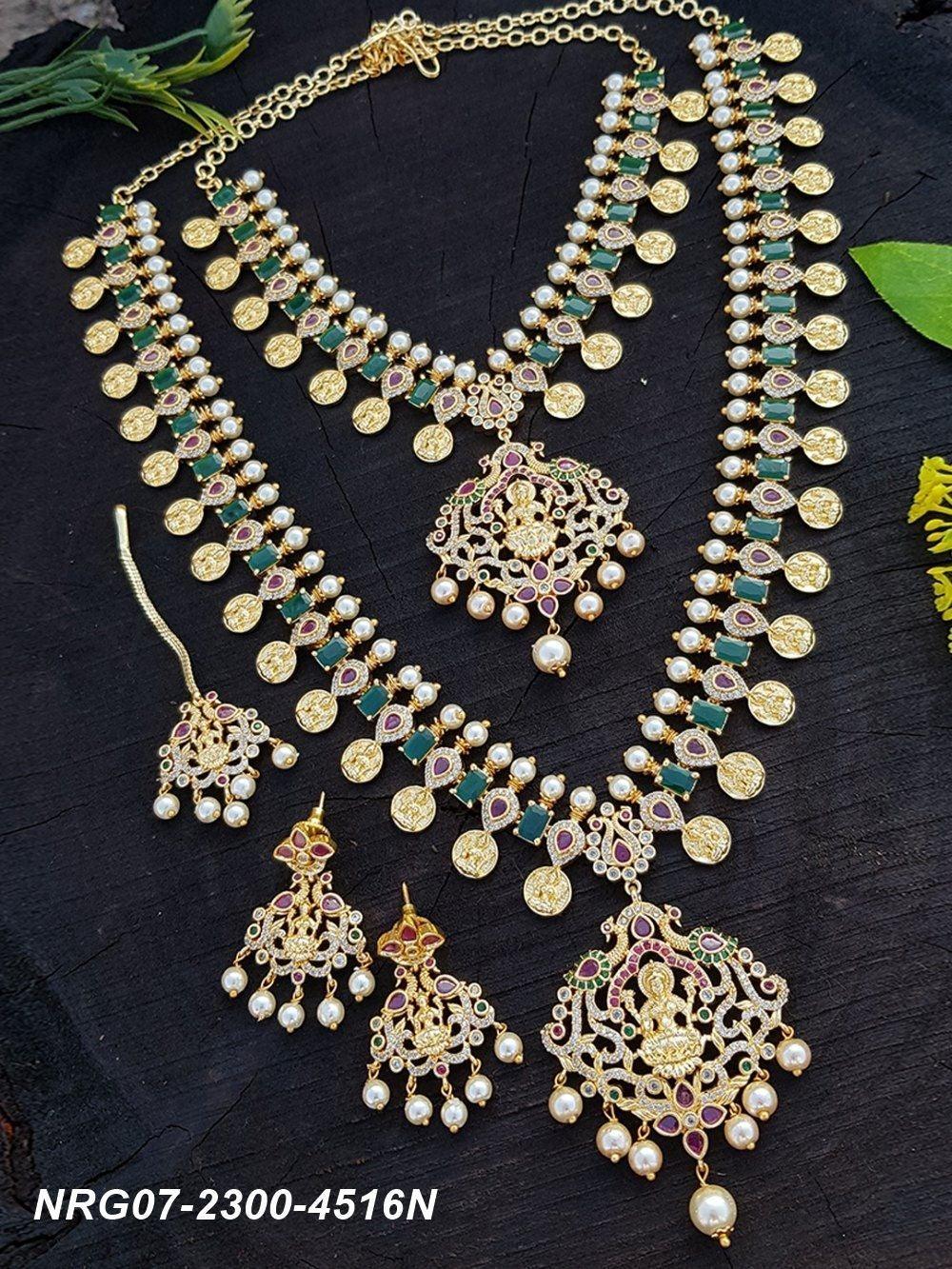 Laxmi Necklace Set combo (Long+short) NRG07-2300-4516N