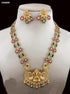 Layered Colored Stone Laxmi Necklace Set 15489N