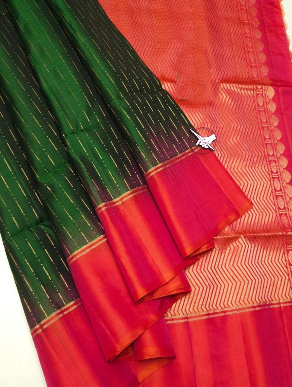Madhuram Semi Silk Saree with a Traditional Border 16341N