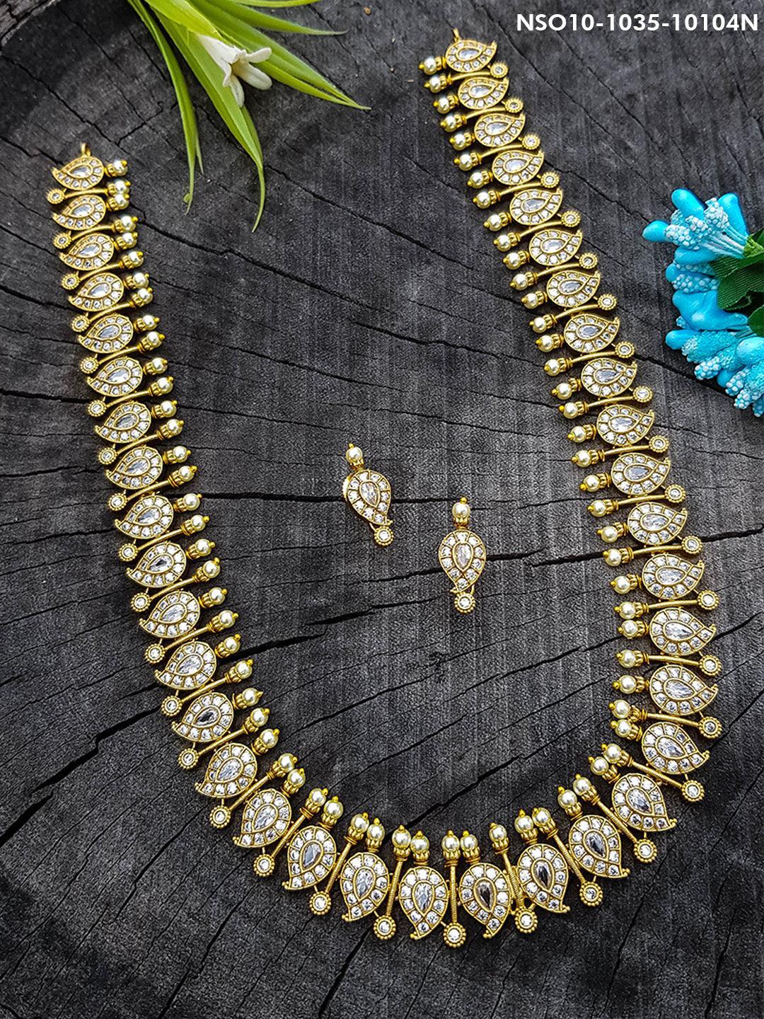 Mango motif close seting Long Necklace 10102N - Griiham