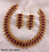 Matt Finish Elegant Short Necklace Set 5861N