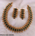 Matt Finish Elegant Short Necklace Set 5861N