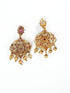 Matt Gold Laxmi Kemp color stone Long Necklace set 7737N