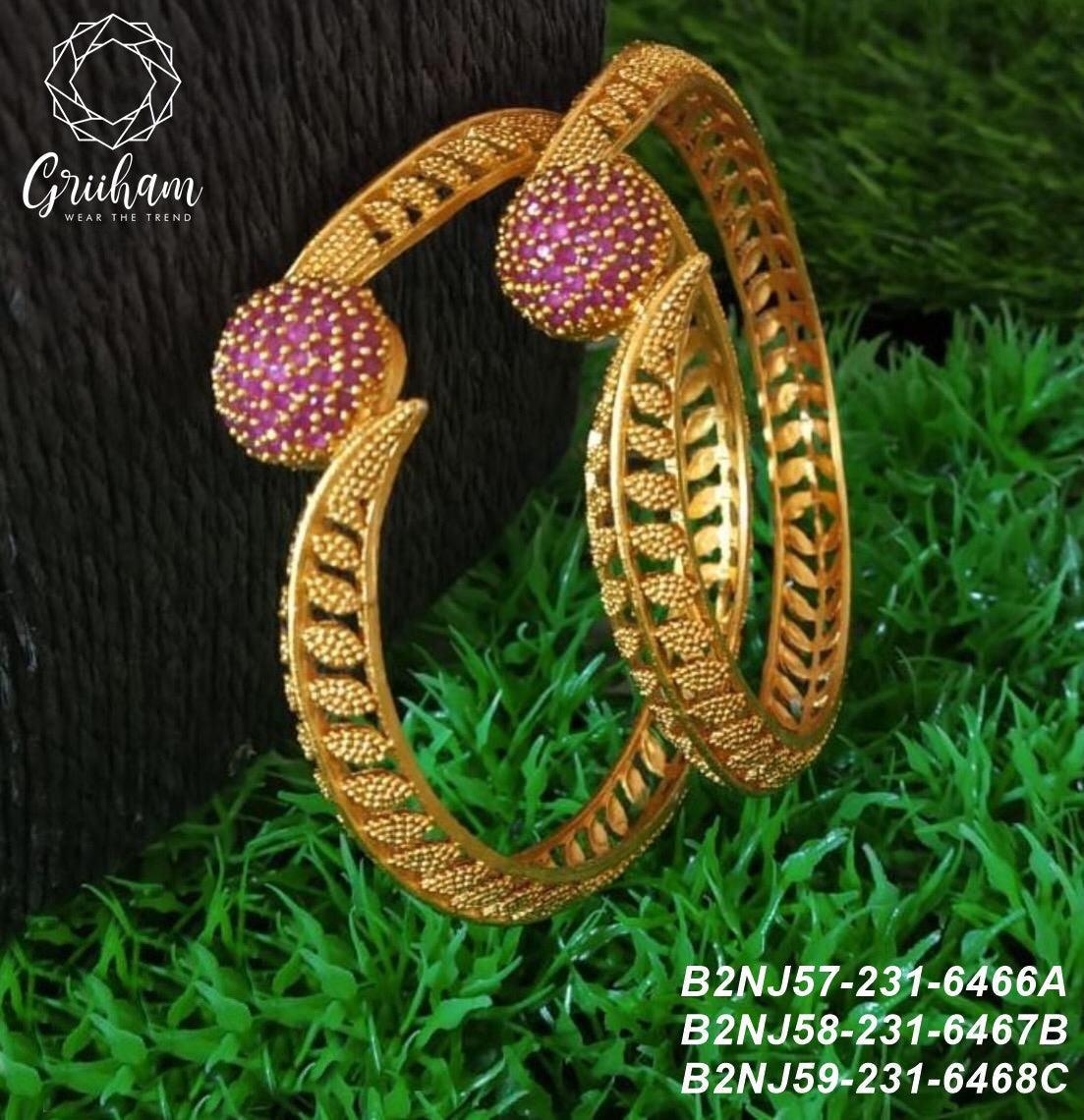 Matt finish Bangles Set of 2 bangles 6466A