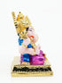 Matt goldPlated Ganesha marble idol 8cm Height - Griiham