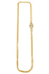 MicroGold Plated CZ Studded 3 Layer Mopu Chain 18172N