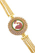 MicroGold Plated CZ Studded 5 Layer Mopu Chain 18153N