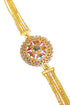 MicroGold Plated CZ Studded 5 Layer Mopu Chain 18171N