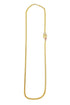 MicroGold Plated CZ Studded Mopu Chain 18144N - Griiham