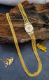 Microgold Plated 6 Layer CZ Mopu Chain