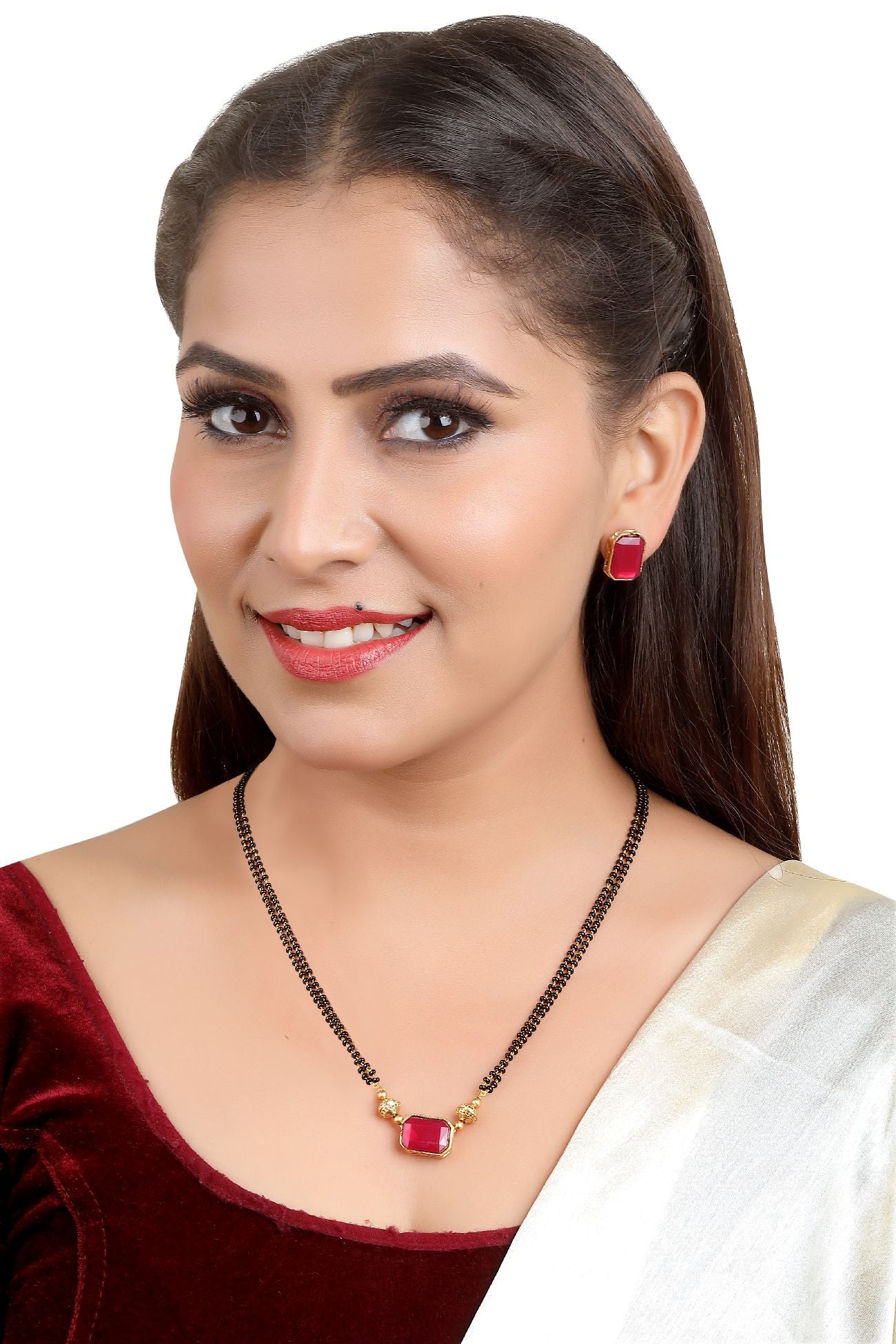 Microgold plated Mangalsutra 24 inches 16233N