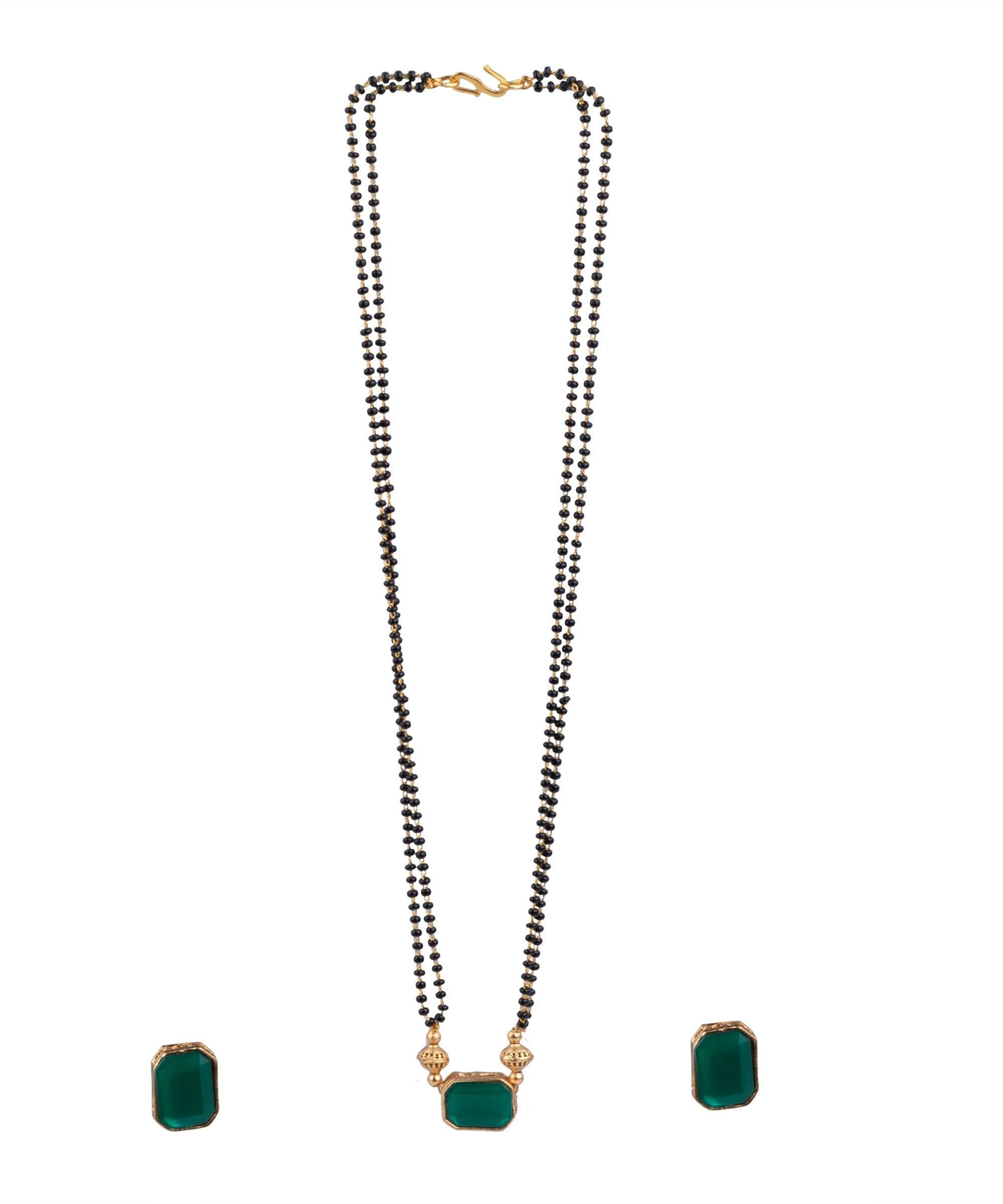 Microgold plated Mangalsutra 24 inches with 16234N - Griiham