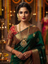 Laxmi antique gold plated long necklace set