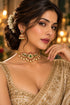 Gold Plated Swarovski Pearl AD Choker Necklace Set