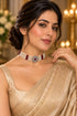 Gold Plated Swarovski Pearl AD Choker Necklace Set