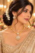 Pearl Gundu Necklace set with Half Jhumki Pattern Adige / Panchloha Mopu
