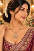 Small Adige / Panchloha Pendant with Gundu Ruby Mopu Chain
