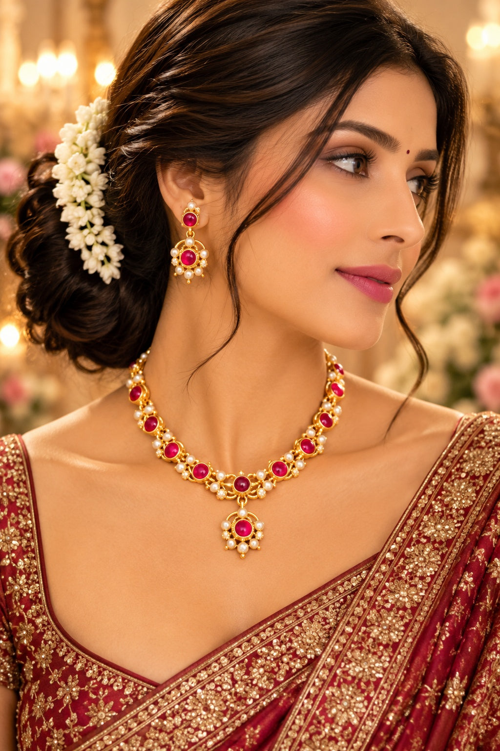 Adige / Panchloha Butterfly Necklace set