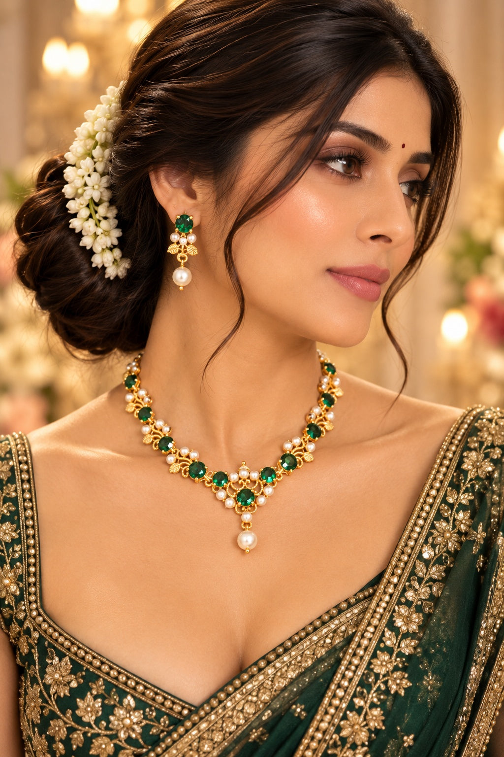 Adige / Panchloha Butterfly Necklace set