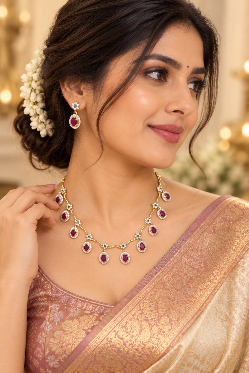 CZ Necklace Set