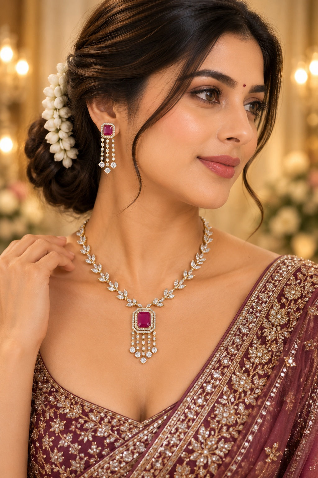 CZ Necklace Set
