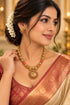 Antique Gundu Necklace set with Coral Stone