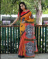 Mono cotton sarees with all DURGA PUJA PRINT 17541N - Griiham